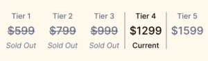 1299 is the current cost of the Attendee Pass