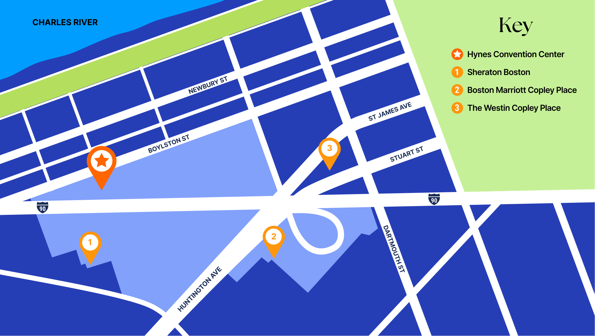 Hotel and Venues Map